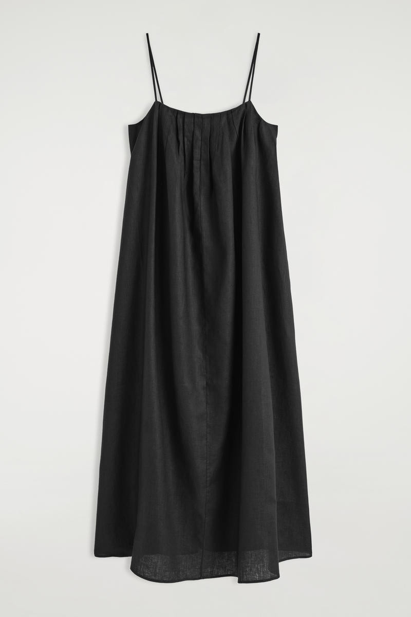 Pleated Linen Maxi Dress | COS (US)