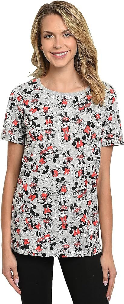 Disney Womens Plus Size T-Shirt Minnie Mouse Print | Amazon (US)