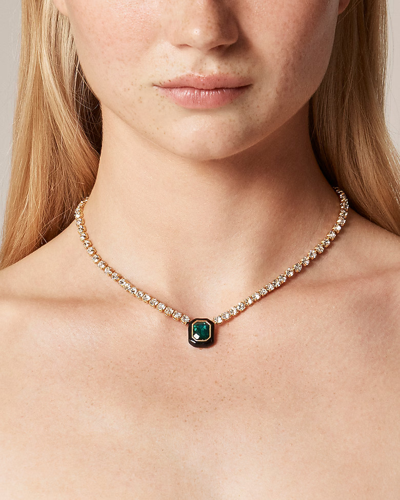 Cupchain gemstone pendant necklace | J. Crew US