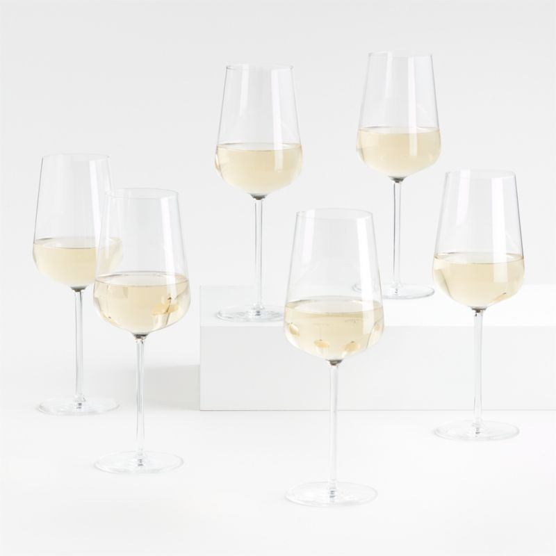 Vervino 13.5-Oz. White Wine Glasses, Set of 6 + Reviews | Crate & Barrel | Crate & Barrel