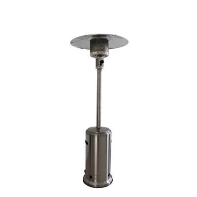 46,000 Patio Heater - Generates Heat Efficiently, Aluminium Structure, 19 In Width, No Smoke Or Odor Consistent Warmth Delivery, Material, 32 14 Ft Ra | Wayfair North America