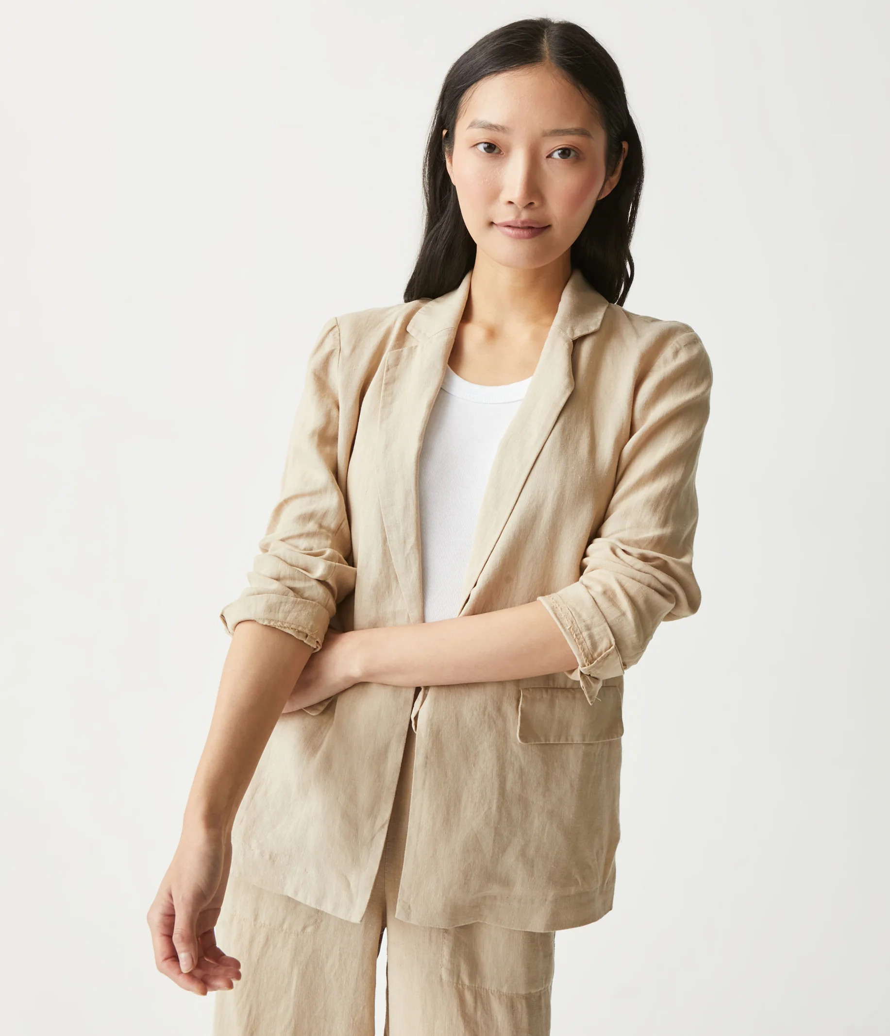 Lottie Linen Blazer | MichaelStars.com