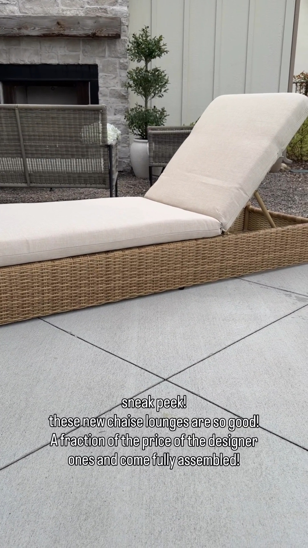 Runnnnn these chaise lounges are so much better than I expected! A fraction of the cost of similar designer ones and they come fully assembled, too! These will sell out early! 

#LTKHome