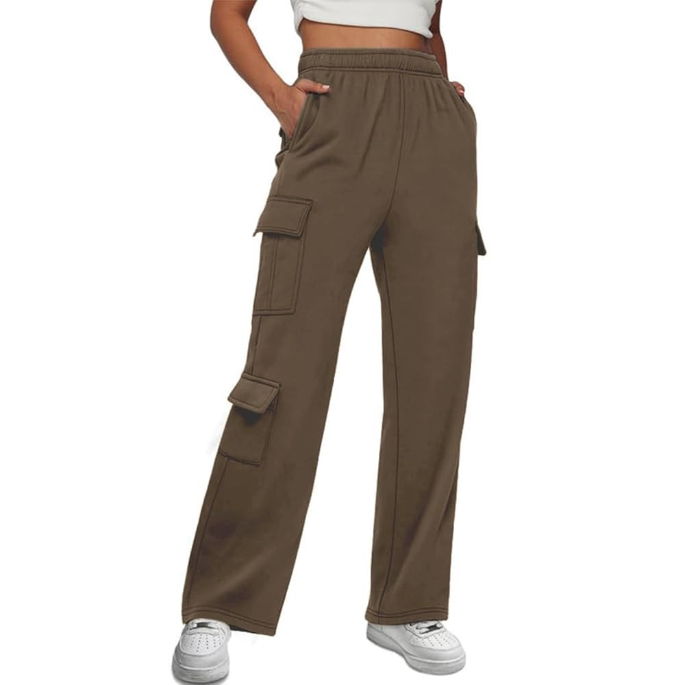 Allmloers Womens Cargo Sweatpants High Waisted Elastic Casual 2024 Y2k Baggy Joggers with 7 Pocke... | Amazon (CA)