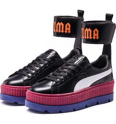 FENTY PUMA by Rihanna Ankle Strap Creeper Sneaker Black Red White Blue 5.5 NEW | eBay US