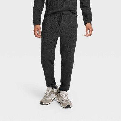 Men's Textured Fleece Joggers - All in Motion™ | Target