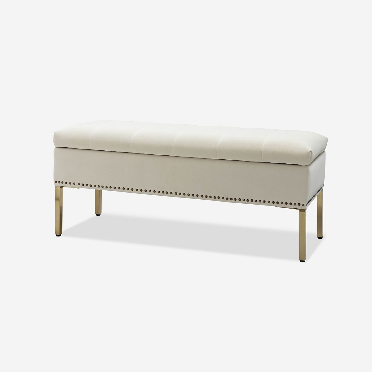 Eduard Tufted Upholstered Contemporary Velvet Flip-Top Storage Bench with Nailhead Trim |HULALA H... | Target