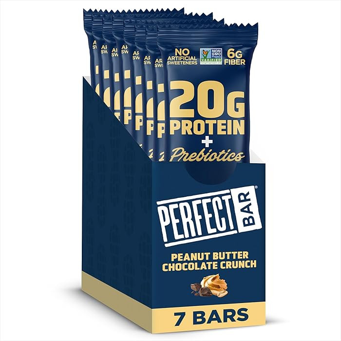 Perfect Bar Protein + Prebiotics Chocolate Peanut Butter Protein Bar, 20g Protein, Grass-Fed Whey... | Amazon (US)