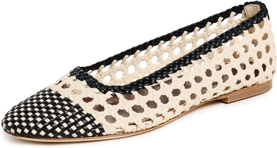 STAUD Women's Nell Crochet Ballerina Flats | Amazon (US)