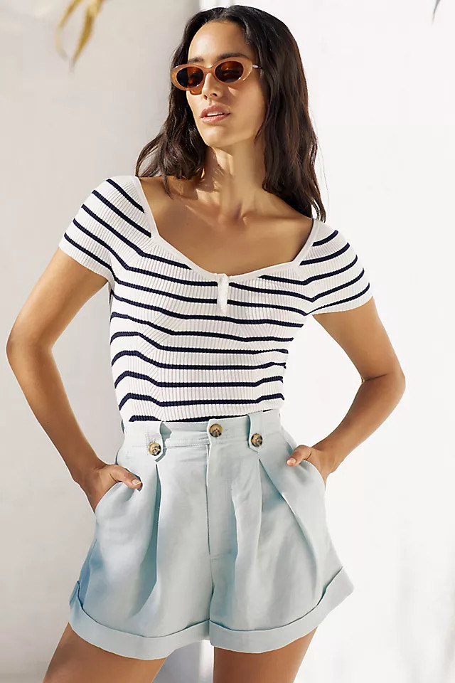 Maeve Sweetheart Top | Anthropologie (US)