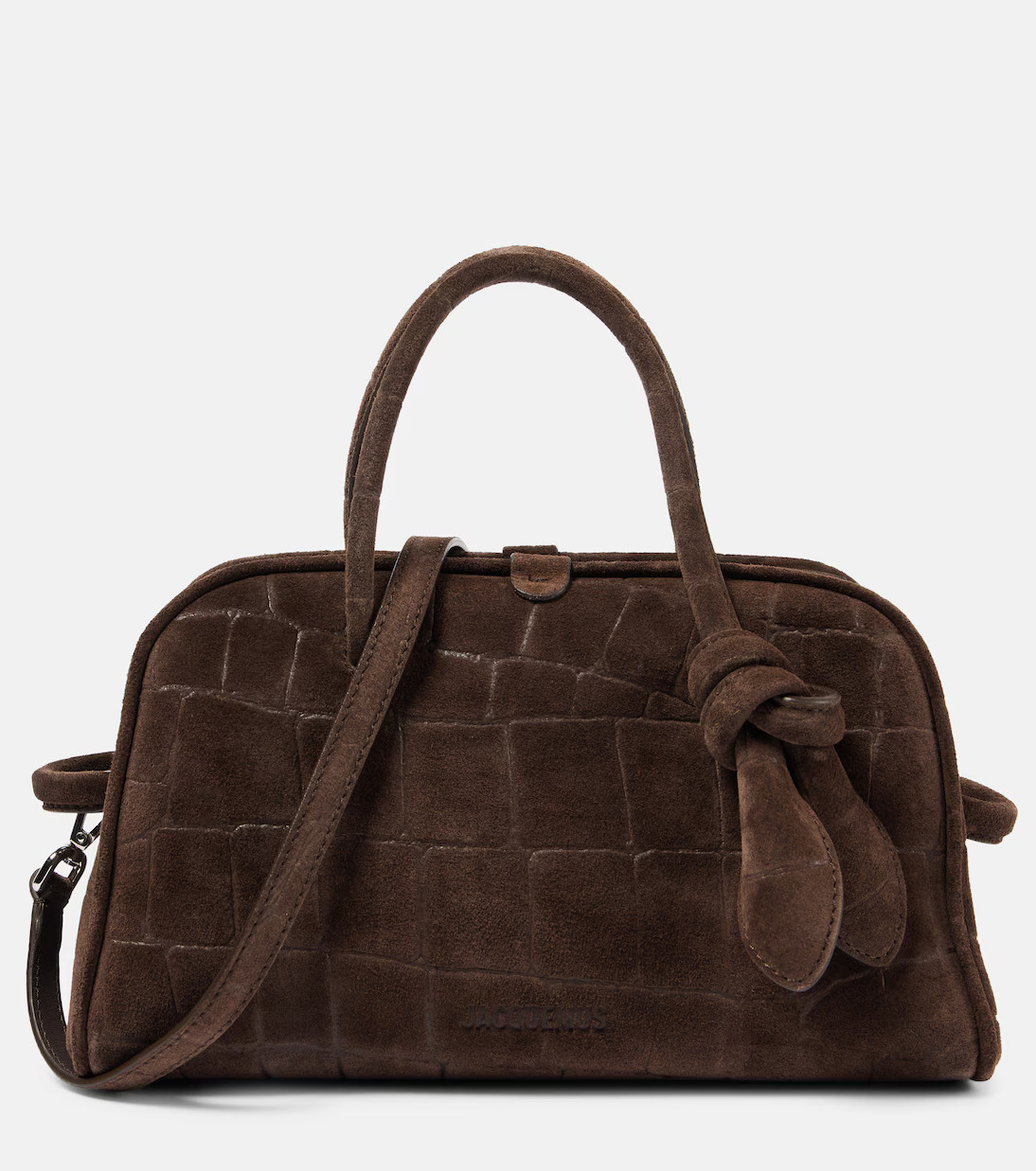 Turismo Small croc-effect suede tote bag | Mytheresa (US/CA)