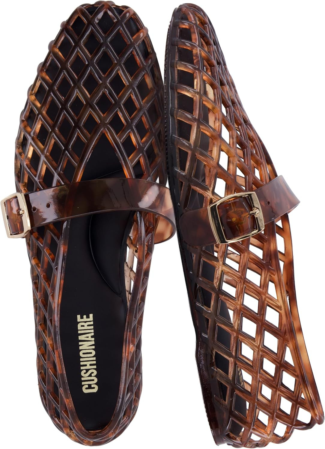 CUSHIONAIRE Syrup Mary Jane Jelly Ballet Flats for Women | Amazon (US)