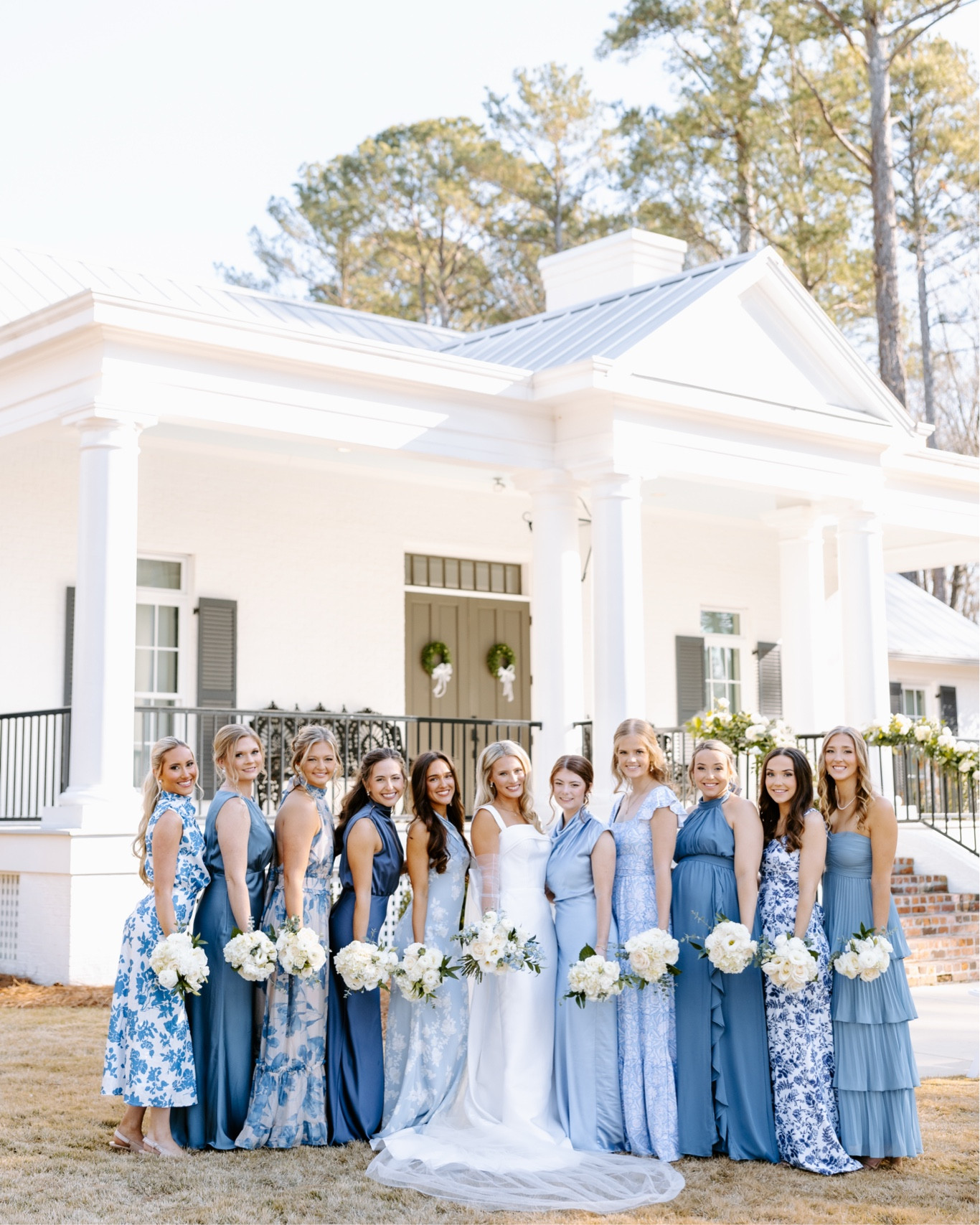 Blue mismatched bridesmaids dresses!💙🩵

#LTKWedding