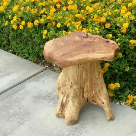 Gerritt Solid Wood Decorative Stool Weight Capacity (lbs): 200 Outdoor Use: No | Walmart (US)