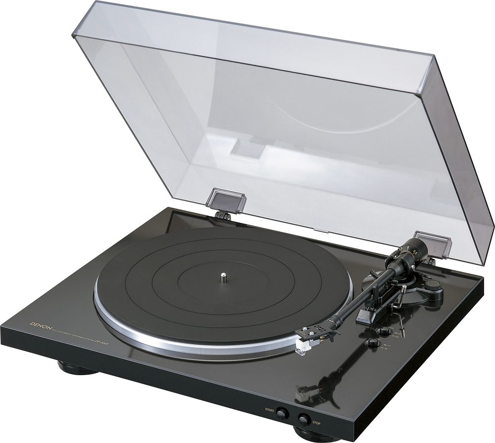 Denon DP-300F Fully Automatic Analog Turntable with Built-In Phono Equalizer, Unique Tonearm Desi... | Best Buy U.S.