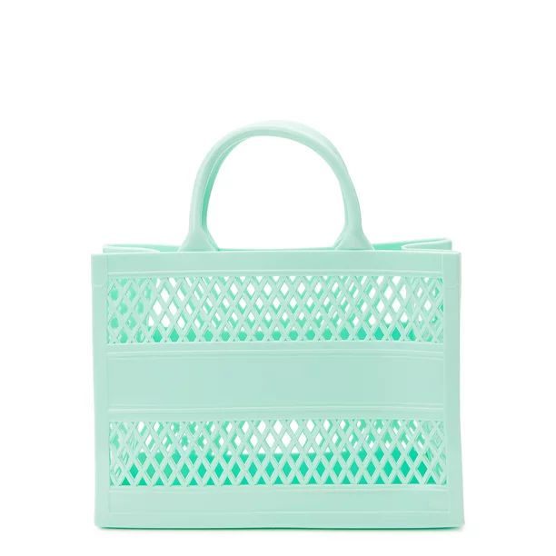 No Boundaries Women's Jelly Tote Handbag Green | Walmart (US)