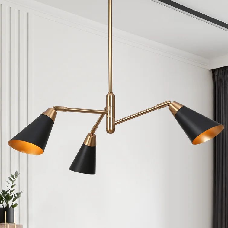 Dalisia 3 - Light Shaded Modern Linear Chandelier | Wayfair Professional