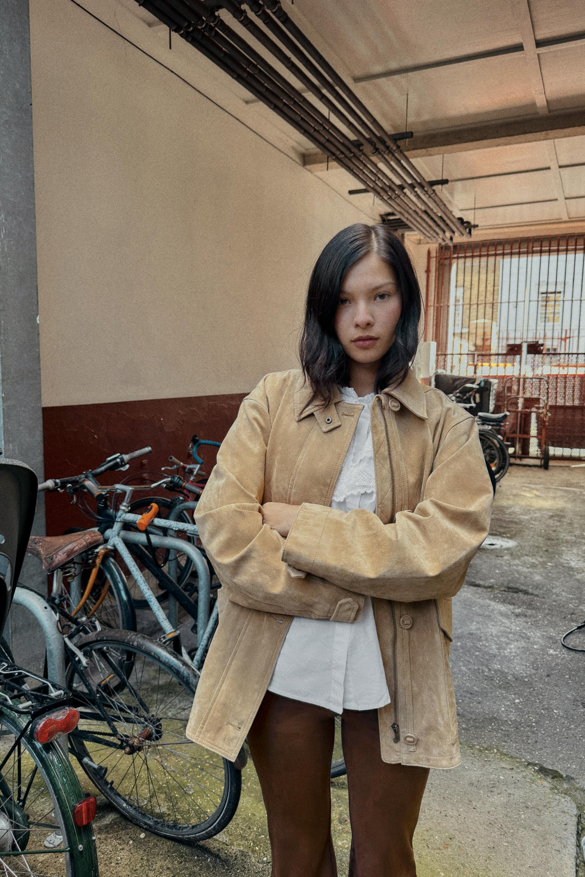 100% SUEDE JACKET | Zara US