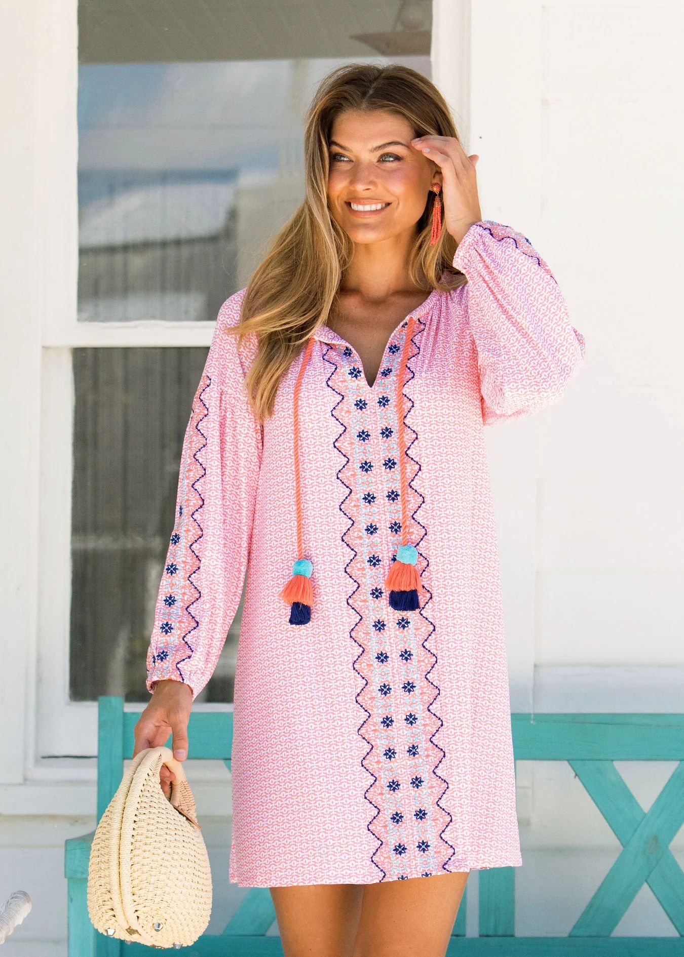 St. Barts Tassel Tunic Dress | Cabana Life