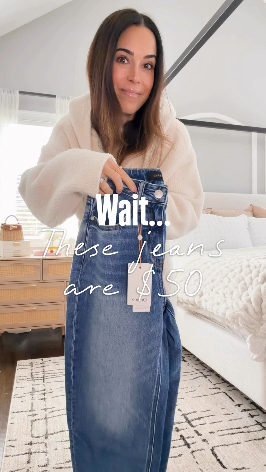 Wait… these jeans are $50 🤯

💌type “NEED” and I’ll send you the links 🤍

You know I’m picky about denim, but @onequince seriously nailed these barrel jeans. The wash, the fit, the quality — they feel like designer denim without the designer price. #quincepartner

I paired them with this cotton cashmere sweater tee (under $30) and it’s the perfect lightweight spring top.

Both pieces are such good staples and the quality is honestly amazing for the price.

#LTKOver40 #LTKSeasonal #LTKootd