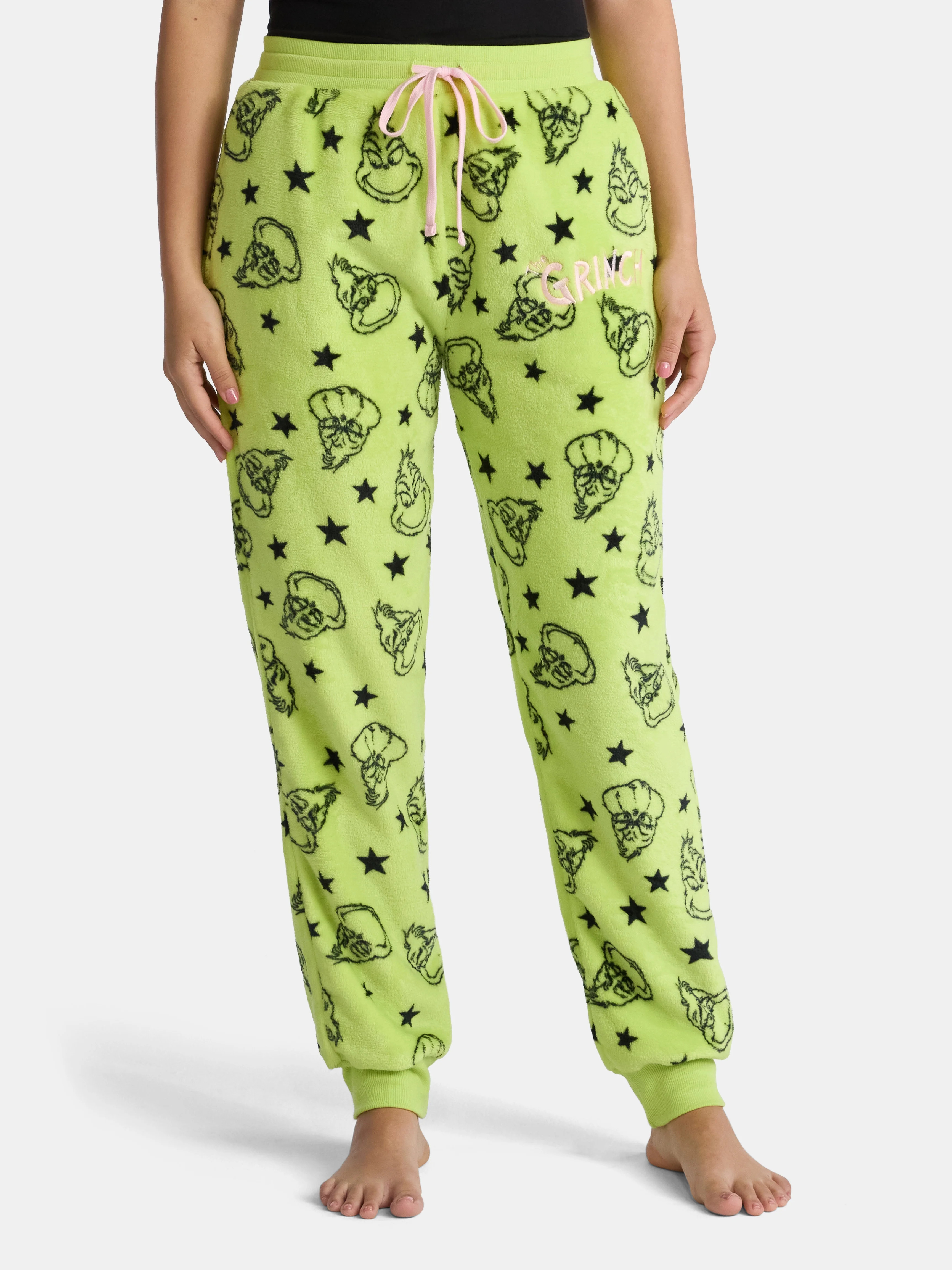 Dr. Seuss The Grinch Women's Plush Graphic Joggers, Sizes XXS-XXL | Walmart (US)