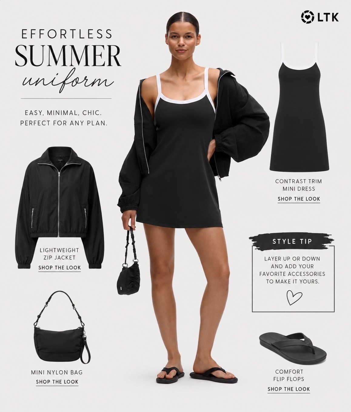 From workouts to weekend errands, this sporty black mini dress is giving effortless style. The contrast trim, relaxed fit, and easy layering make it a must-have for summer. Pair it with a lightweight jacket and slides for an elevated athleisure look that feels put together in seconds.

Perfect for busy moms, travel days, coffee runs, and everything in between.

Shop the look and save this outfit for your next casual-chic day.

#LTKStyle #LTKFitness #AthleisureStyle #SummerOutfit #CasualChic #MomStyle #OOTD #SportyStyle #EverydayFashion #SummerWardrobe #LTKFinds #FashionOver40 #MommyIsLosingIt