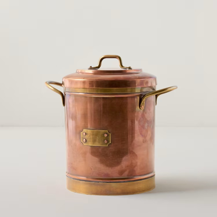 Vintage-Inspired Copper + Brass Canister | Magnolia