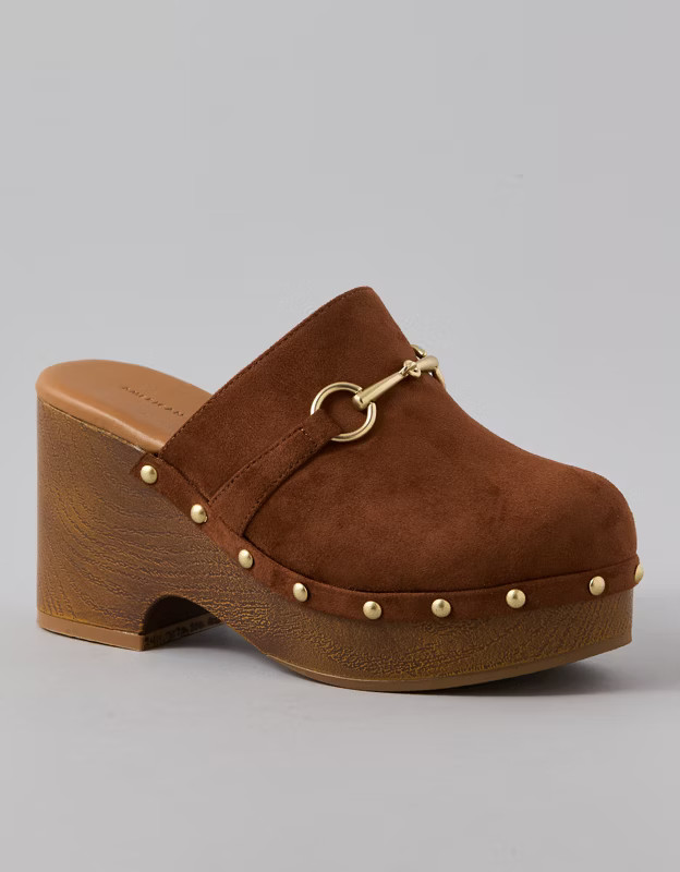 AE Micro Wood Clog Mule | American Eagle Outfitters (US & CA)
