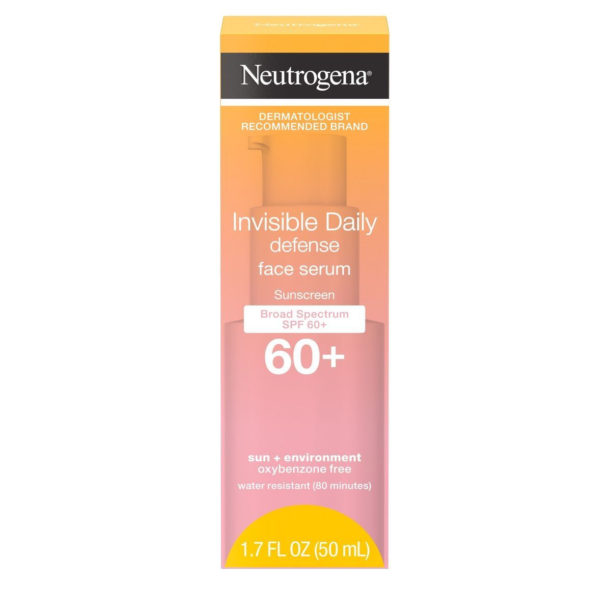 Neutrogena Invisible Daily Defense Sunscreen Face Serum - SPF 60 - 1.7 fl oz | Target
