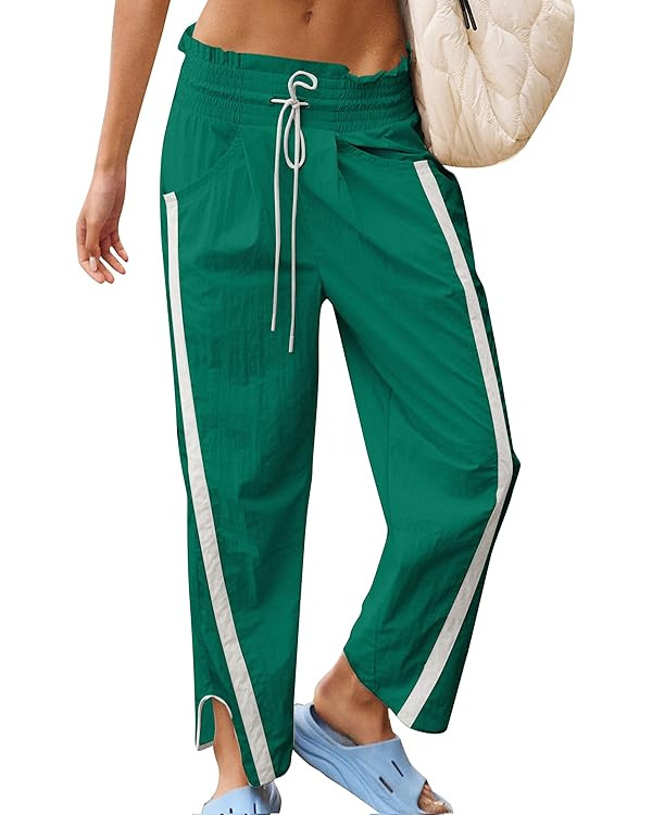 Loose Barrel Pants for Women Quick Dry Lightweight Hiking Travel Workout Running Comfy Lounge Pan... | Amazon (US)