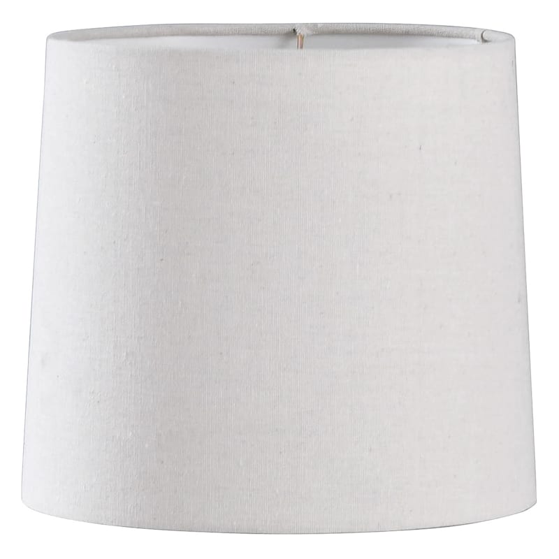 Cream Linen Blend Accent Lamp Shade, 9" | At Home