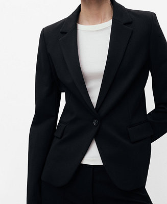Mango Women's Fitted Suit Jacket - Macy's | Macy's