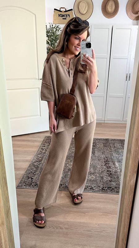 Two piece lounge set. Free people lookalike for less. If in between sizes - go up. I’m in a large
Shoes are a Birkenstock lookalike and run true to size 

#amazonfashion 
#amazonfinds

Amazon, sandals, hailey set, free people 

#LTKstyletip #LTKFind #LTKunder50