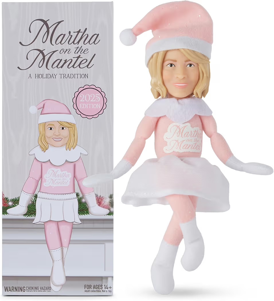 Martha Stewart Martha on The Mantel - 2025 Edition, 12" Christmas Figurine, Holiday Collectible D... | Amazon (US)