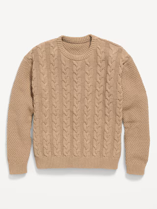 Long-Sleeve Cable-Knit Sweater for Boys | Old Navy (US)