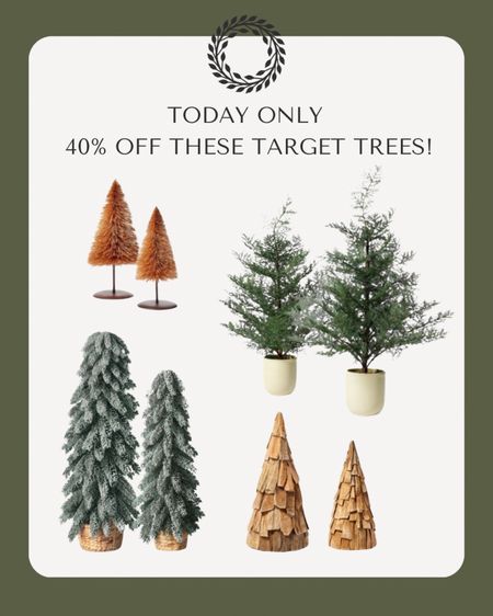 Target 40% off trees, tabletop trees, Christmas trees

#LTKsalealert #LTKHoliday #LTKhome