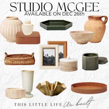 Studio McGee / Studio Mcgee at Target / Studio McGee New Release / Studio Mcgee Home Decor / Ceramic vases / travertine bowls / tabletop decor

#LTKstyletip #LTKhome #LTKSeasonal