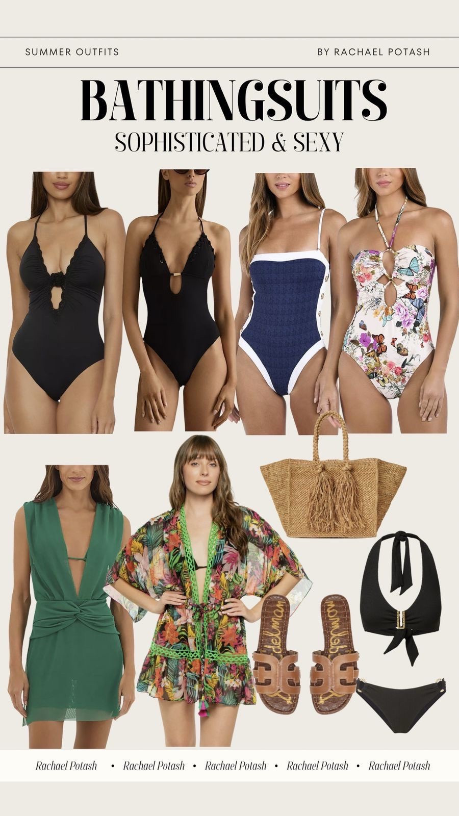 Vacation outfit and swim outfit! 

Resort outfit idea, coverup, beach bag, flip flop sandals, sexy outfit, sophisticated outfit, beach outfit, pool outfit, swimsuit 

 #ltkswim #ltkover40 #ltktravel