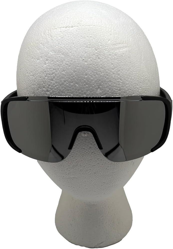 Princess Pajaro Oversized Sports Sunglasses, Black Reflective Protective Goggles, Windproof Eyewe... | Amazon (US)