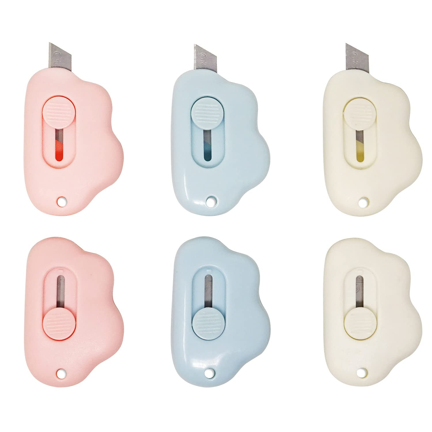 Honbay 6PCS Creative Cute Cloud Mini Utility Knives Portable Art Knife Retractable Envelope Knife... | Amazon (US)