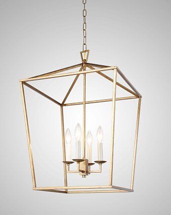 Darlana Openwork Lantern Pendant Stairway Entry Kitchen Hall Foyer Fixture Chandelier (Gold) | Amazon (US)