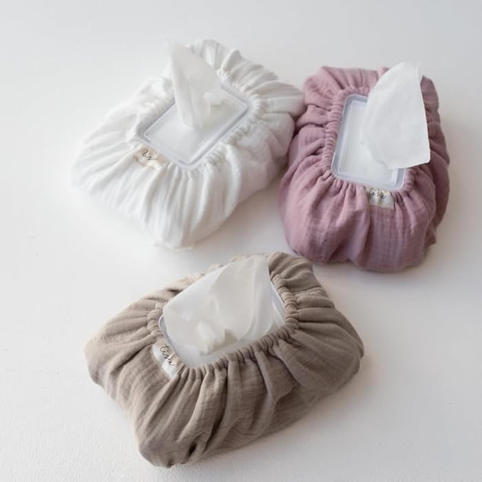 Baby Wipes Cover – Universal Size, One Size Fits All Wipes Packages | Muslin Cotton Tissue Cove... | Amazon (US)