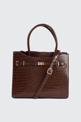 Croc Embossed Tote Bag | Ardene