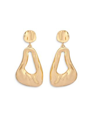 Ettika Molten 18K Yellow Gold Plated Drop Earrings, 1.9 | Bloomingdale's (US)