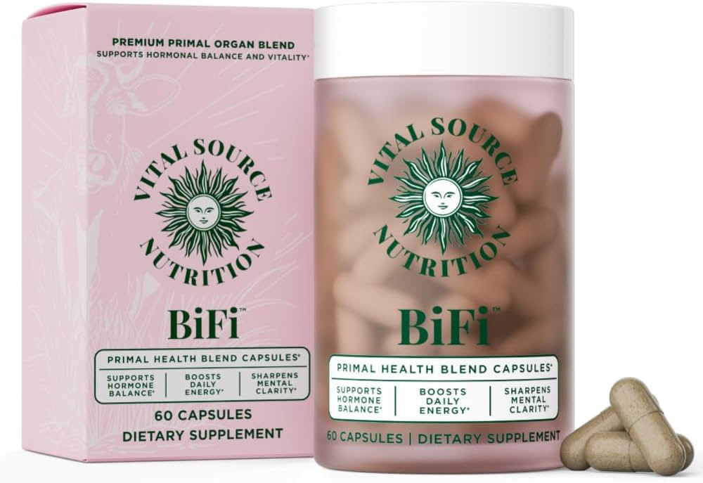 Vital Source Nutrition - BiFi Capsules - Premium Primal Organ Blend - Supports Hormone Health, En... | Amazon (US)