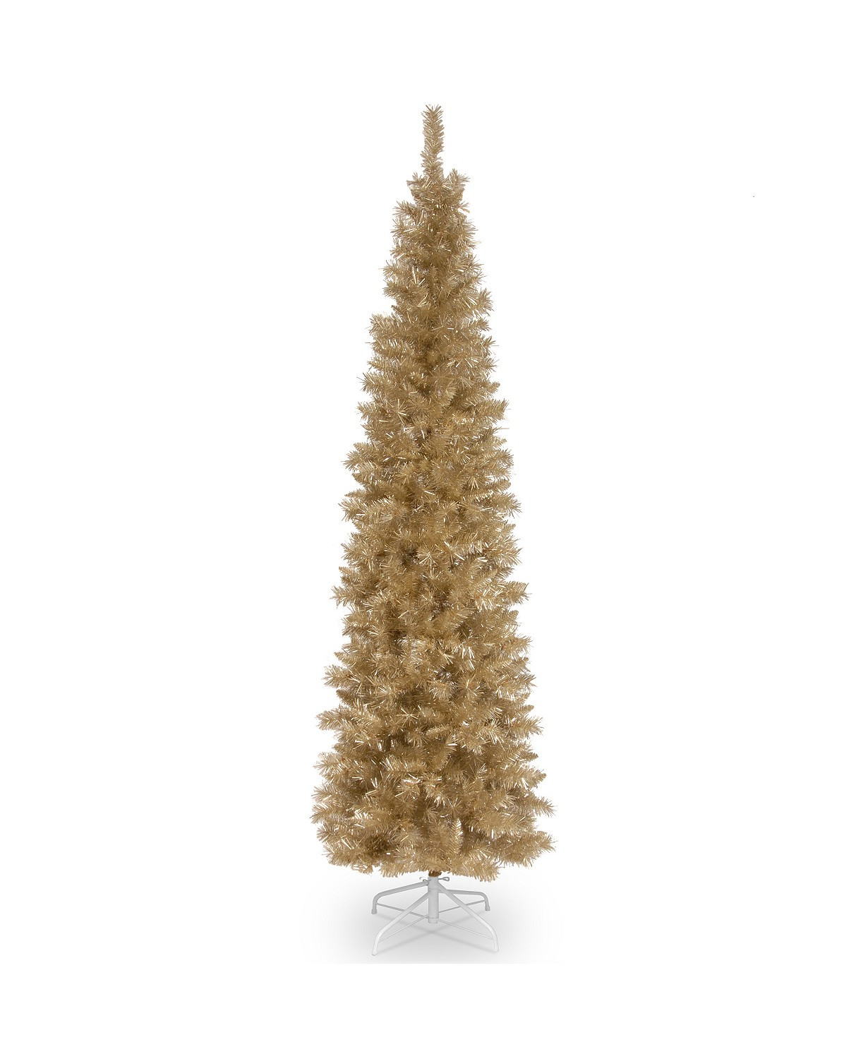 National Tree Company National Tree 6 ft. Champagne Tinsel Tree & Reviews - Shop All Holiday - Ho... | Macys (US)