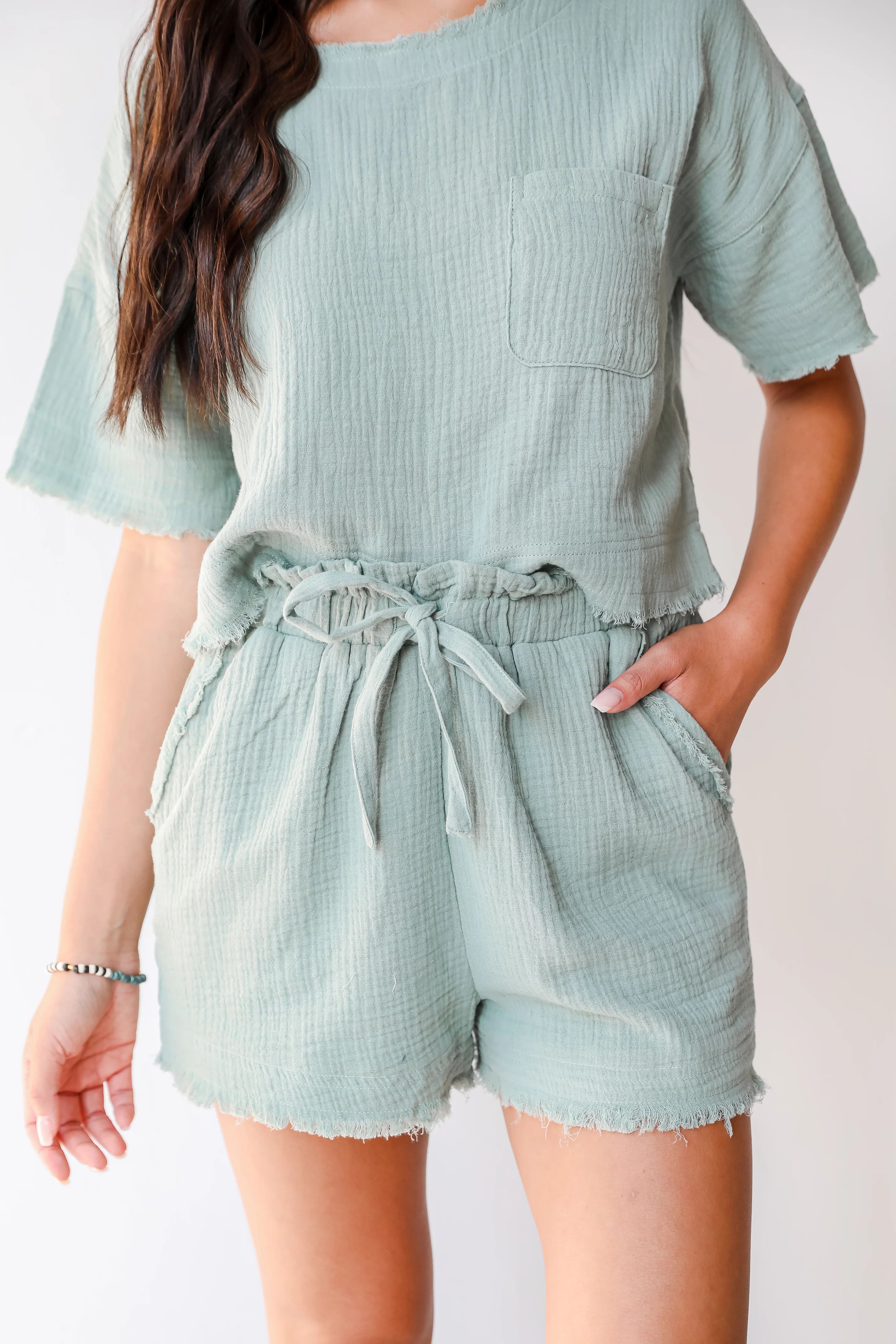 Vacation Life Linen Shorts | Dress Up