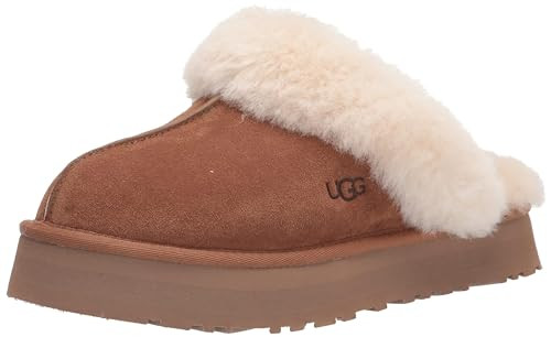 UGG Women's Disquette Slipper, Chestnut, 6 | Amazon (US)