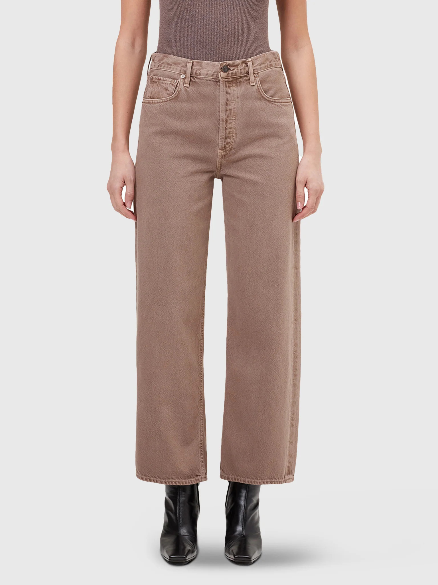 AGOLDE
                      
                     Women's Ren Wide Leg Jean | Saint Bernard