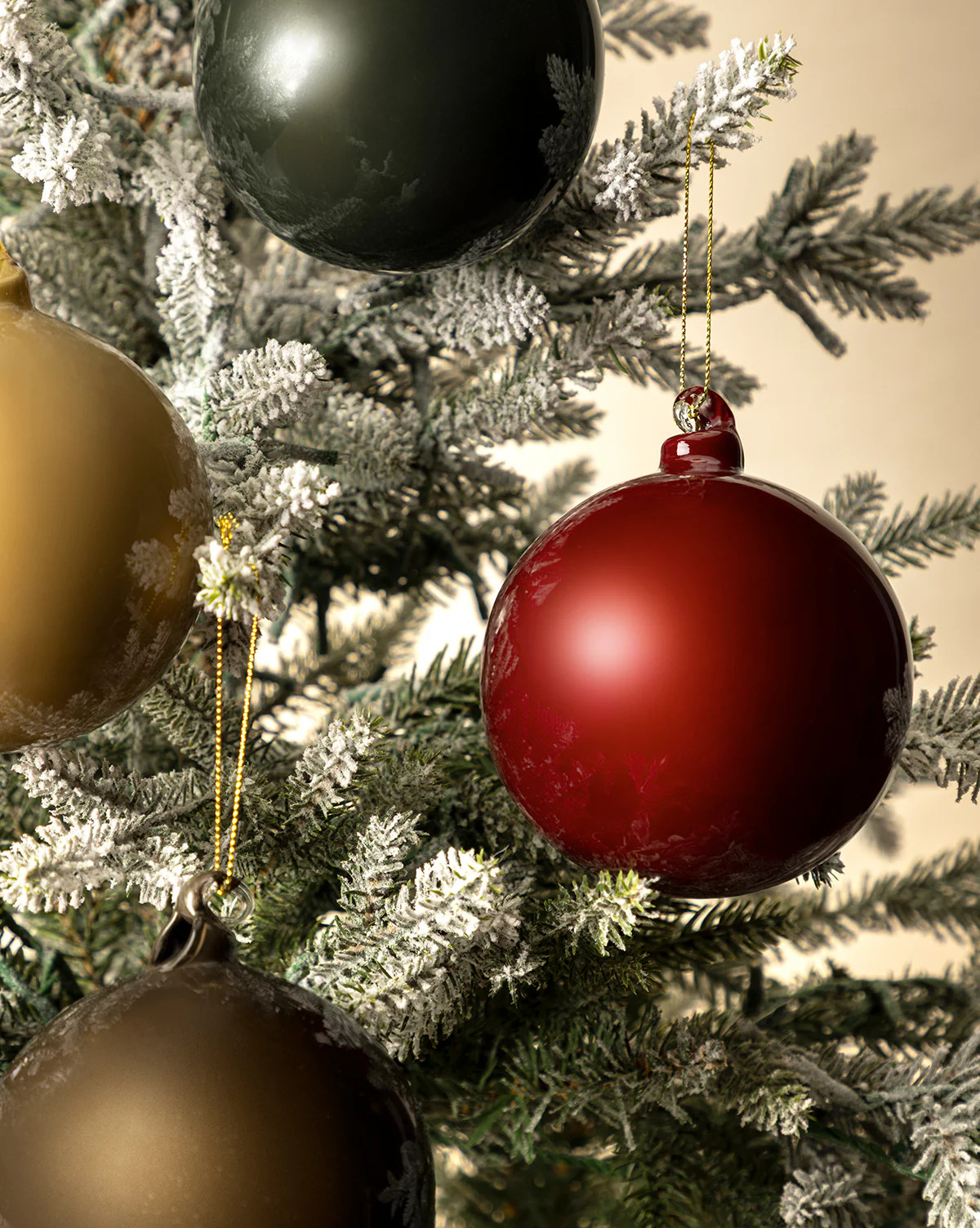 4" High Gloss Glass Baubles (Set of 4) | McGee & Co. (US)